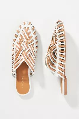 Pilcro Woven Leather Flat | Anthropologie (US)