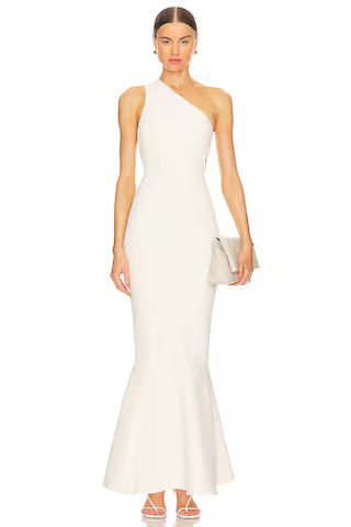 Dodiee Reinforce One Shoulder Dress in Cream from Revolve.com | Revolve Clothing (Global)