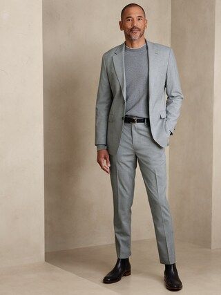 Tailored-Fit Light Gray Suit Trouser | Banana Republic Factory