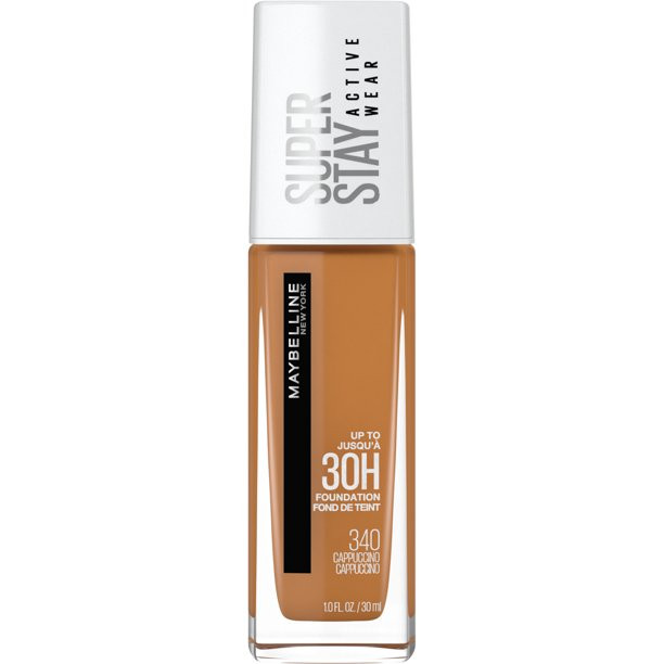 Maybelline Super Stay Liquid Foundation Makeup, Full Coverage, 340 Cappuccino, 1 fl oz | Walmart (US)