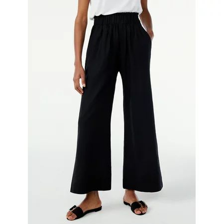 Scoop Women s Wide Leg Pull On Pants | Walmart (US)