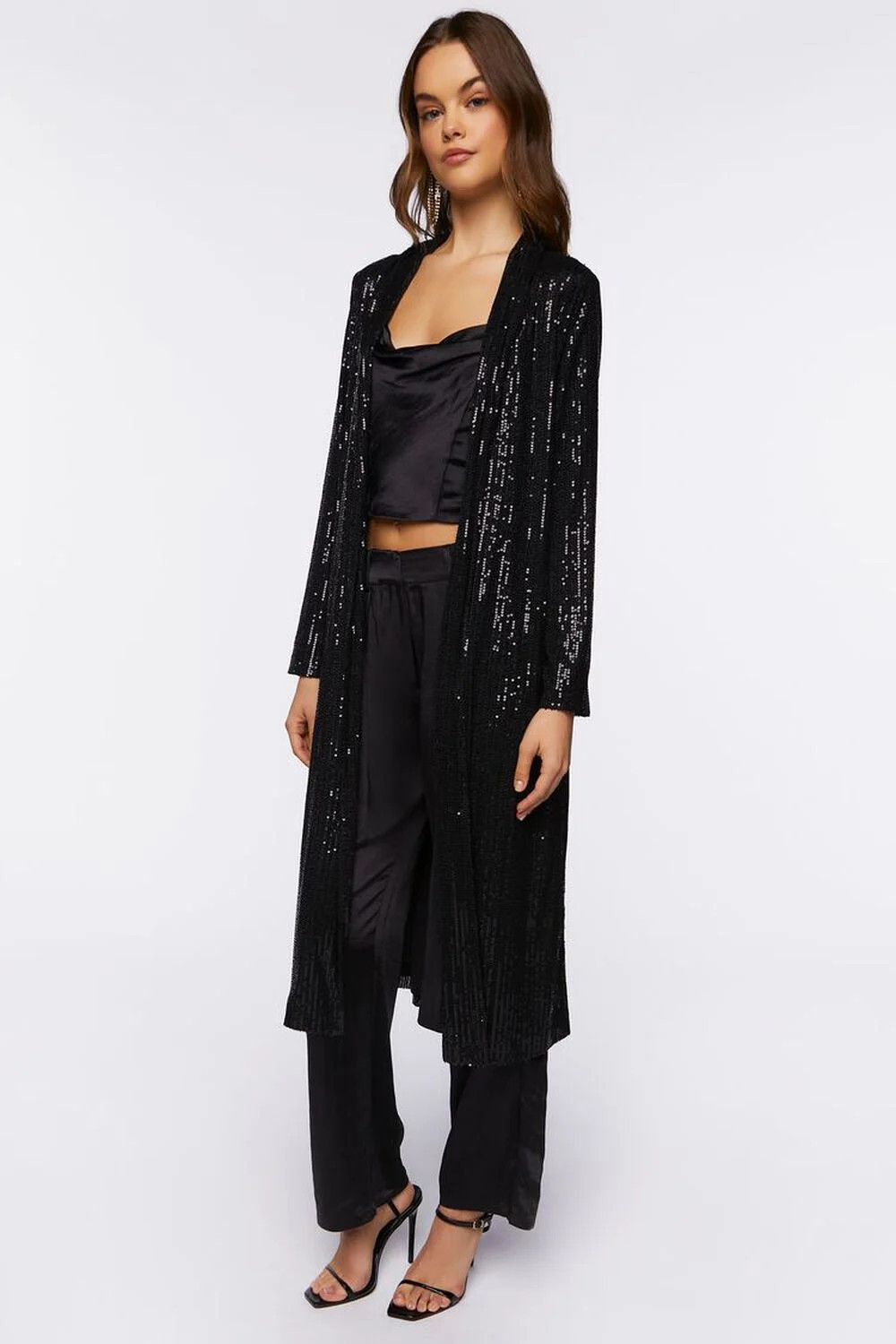 Sequin Open-Front Kimono | Forever 21 (US)