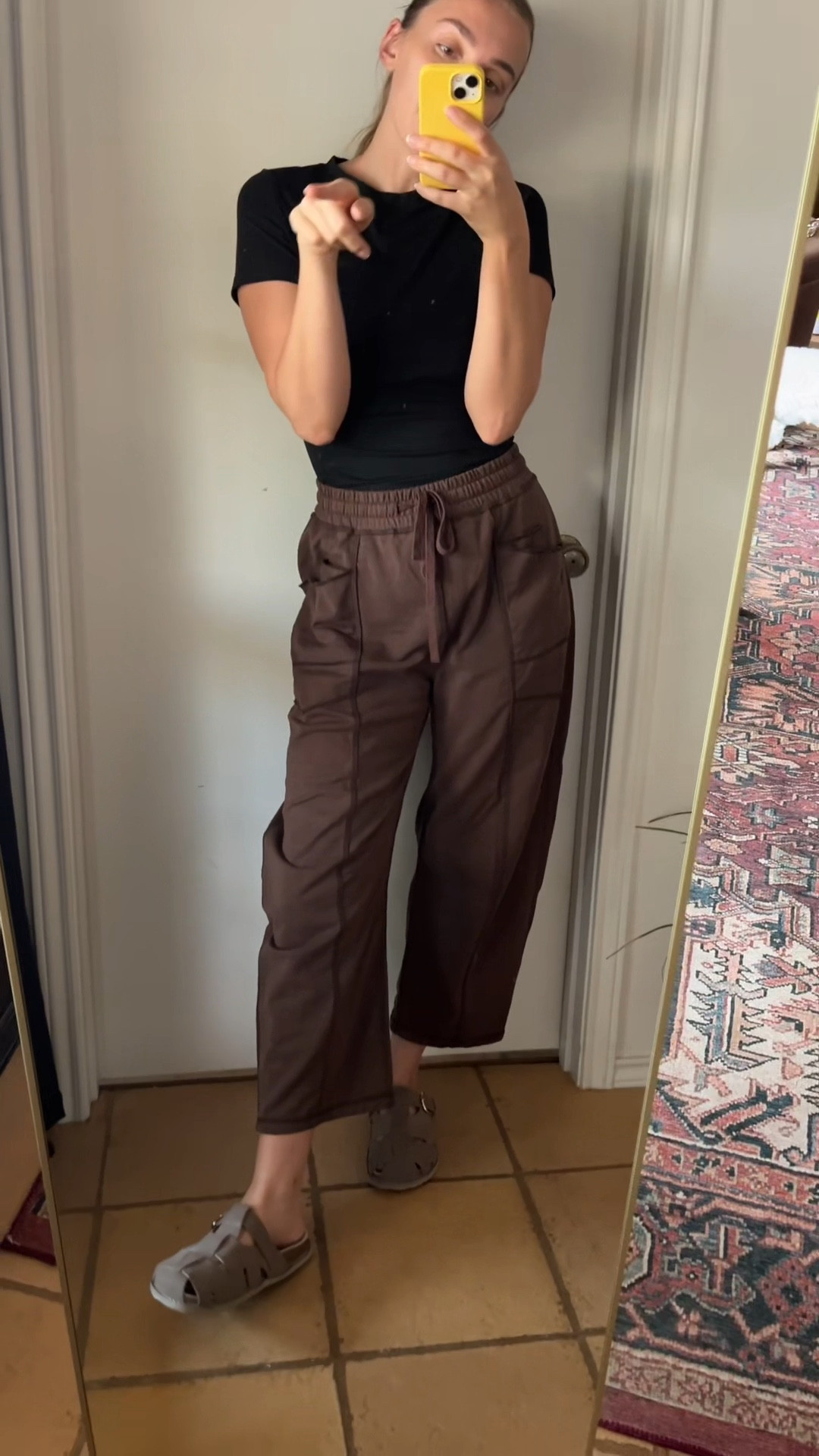 This may or may not be my 4th color of these barrel sweatpants 🙈

They are so good, so comfortable, and I love the contrast stitching! Fits true to size, I’m 5’7” in the medium. 

#barrelsweatpants #sweatpants #fallfashion #falloutfits #fallootd #sweats #cozyoutfits 

Barrel leg sweatpants, comfy fall outfits, cozy fall outfits, brown barrel sweatpants 

#LTKFindsUnder50 #LTKStyleTip #LTKFallSale