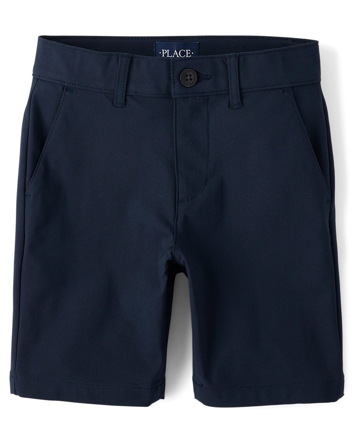 Boys Uniform Quick Dry Premium Chino Shorts - blue | The Children's Place