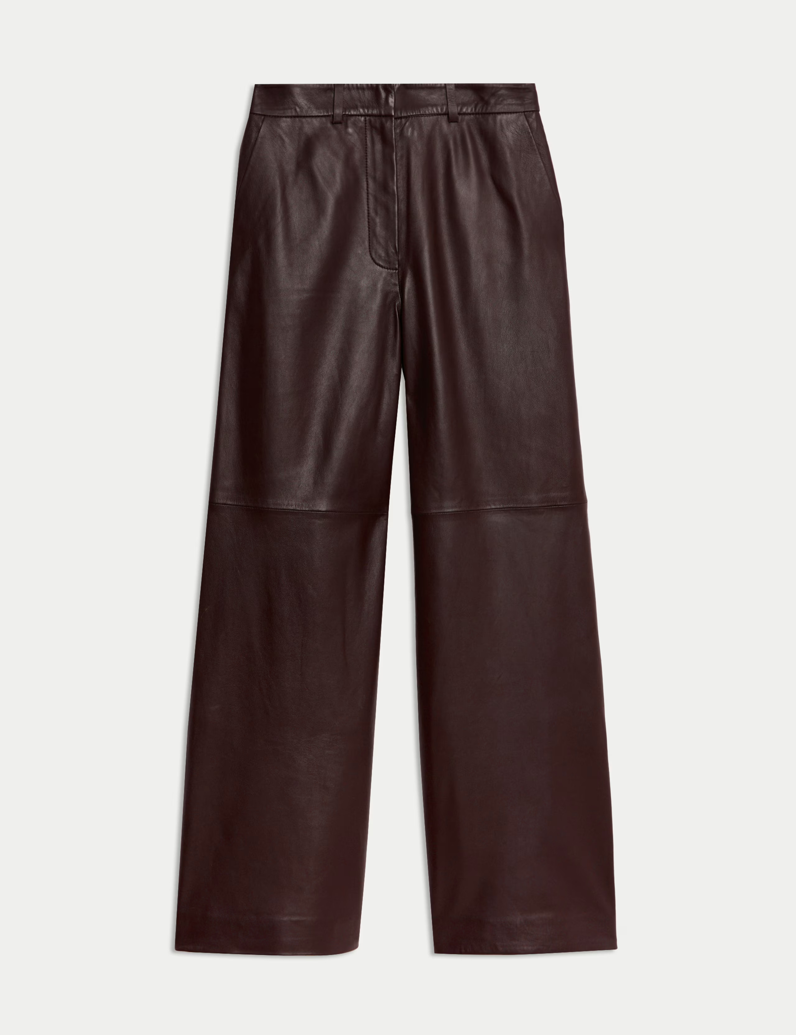 Leather Wide Leg Trousers | Marks & Spencer (UK)