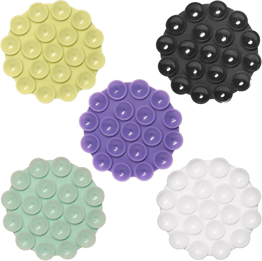 DGBGoo 5 PCS Suction Phone Case Adhesive Silicone Suction Cup Phone Holder Case for Hand Mobile D... | Amazon (US)