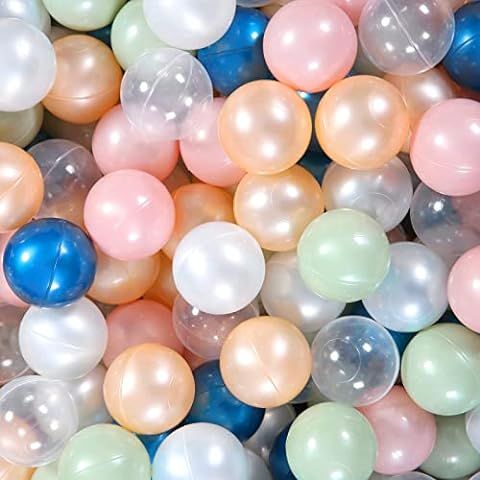 Ball Pit Balls Pack of 100 - Pearl 6 Color BPA&Phthalate Free Non-Toxic Crush Proof Play Balls So... | Amazon (US)