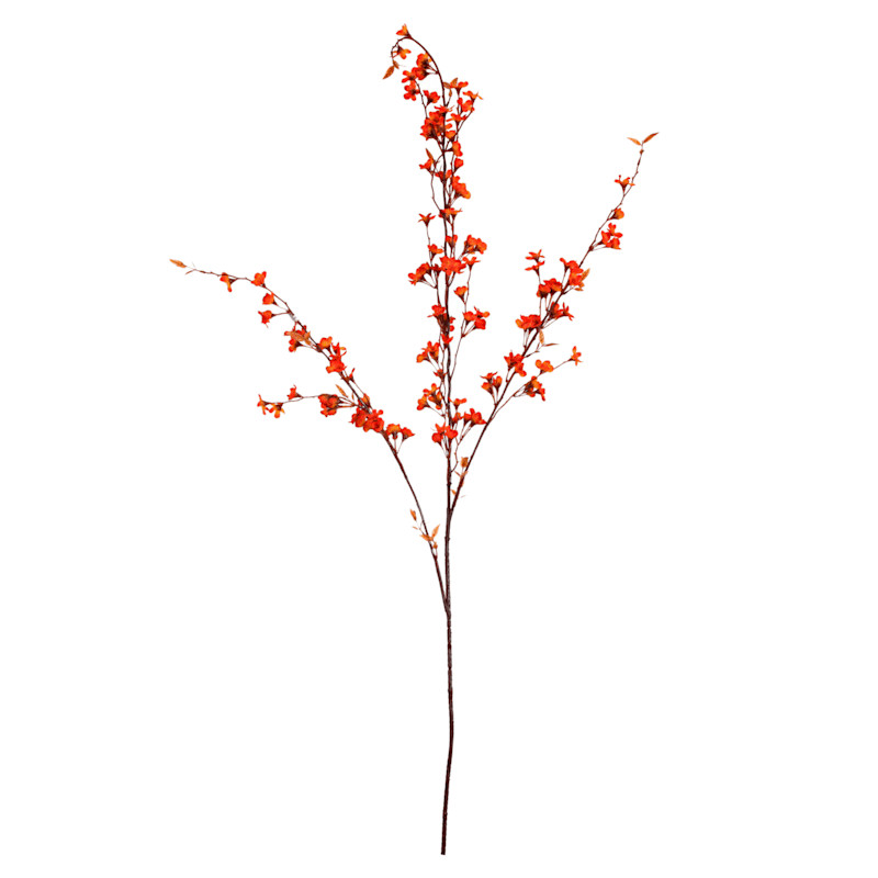 Orange Wax Flower Floral Spray, 38" | At Home