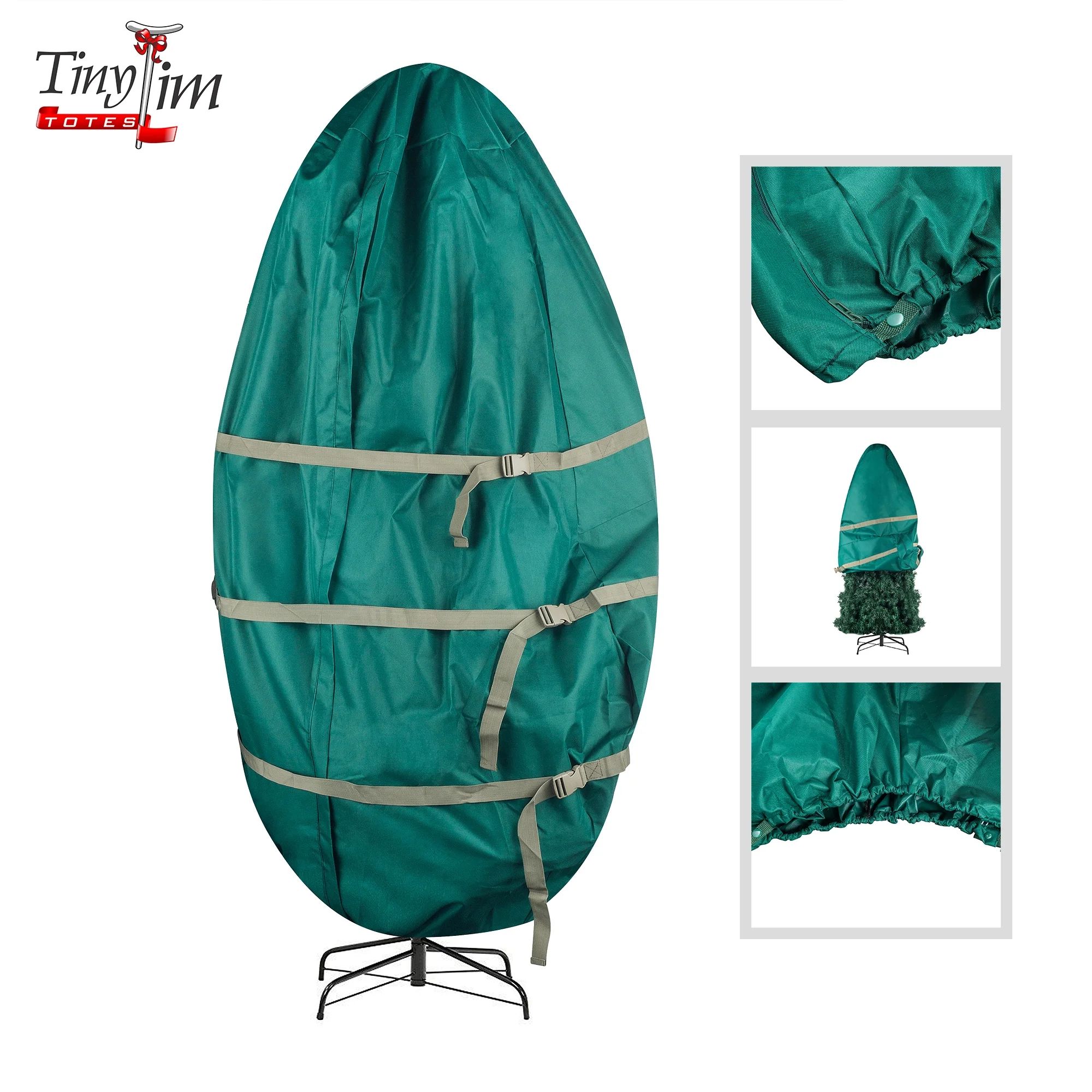 Tiny Tim Totes | Premium Upright Christmas Tree Canvas Storage Cover Bag | 7.5 FT | Green - Walma... | Walmart (US)