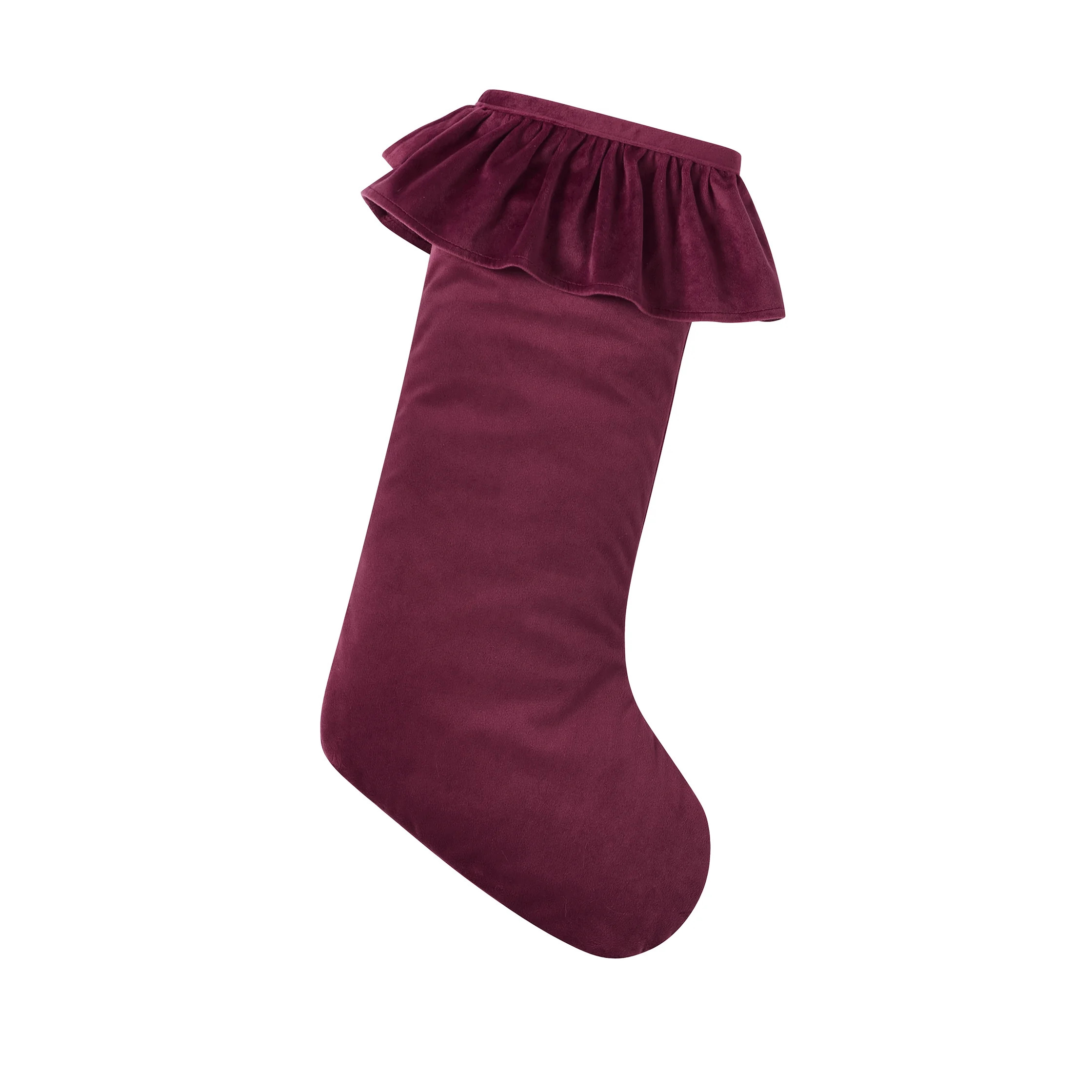 Red Ruffle Christmas Stocking, 20", by My Texas House | Walmart (US)