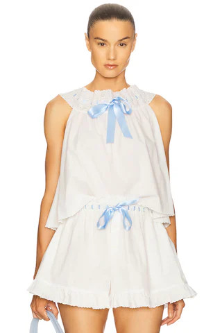 Helsa The Summer Vintage Top in White from Revolve.com | Revolve Clothing (Global)