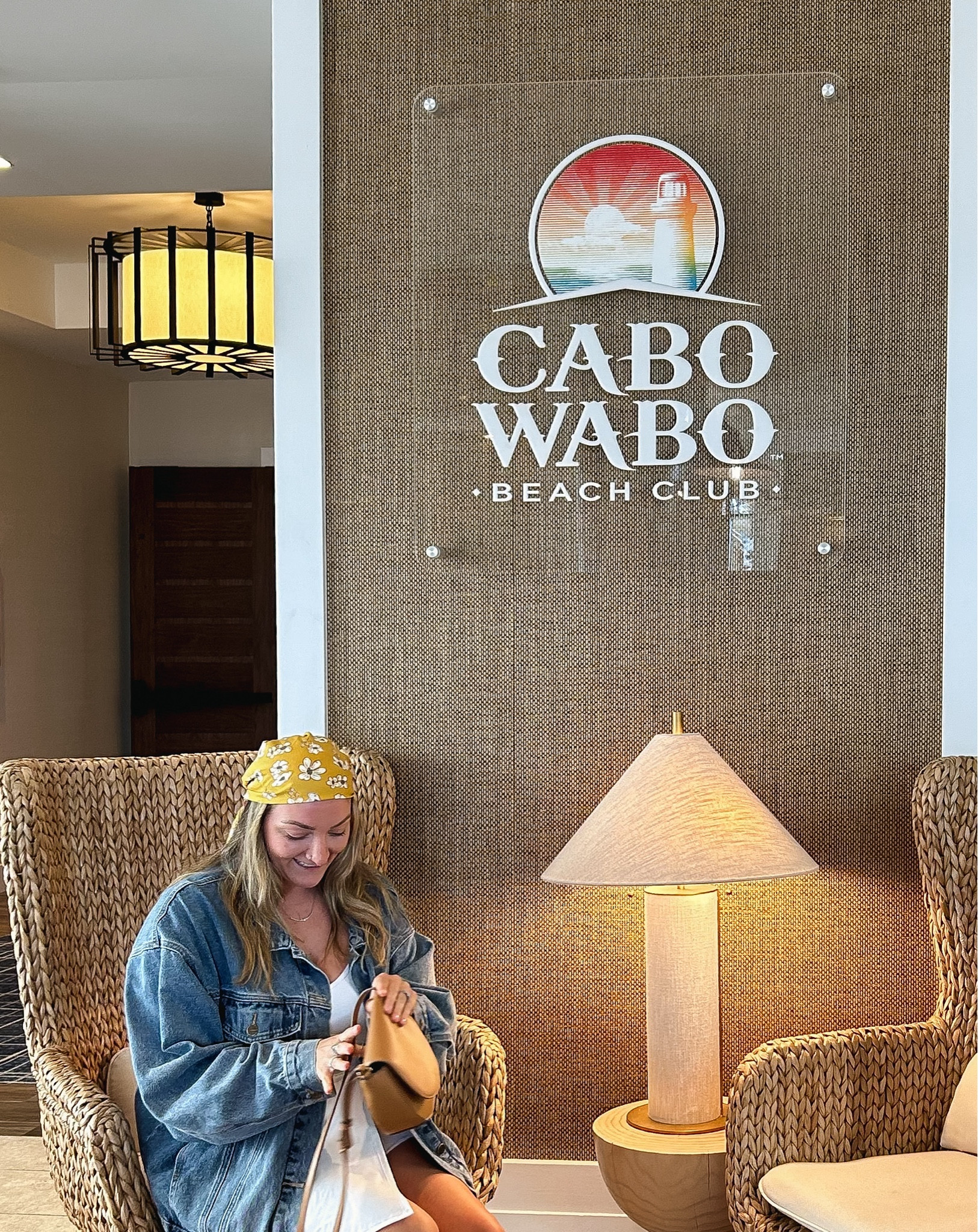 Honestly loved this outfit so much for our vacation in Huntington Beach. 💁🏼‍♀️ We stayed at the most beautiful resort! (Original oversized jean jacket from Cara Loren Shop.)

vacation outfit, resort wear, travel outfit, dress, mom style, hair accessories, Spring dress, sandals, head scarf outfit 

#LTKmidsize #LTKfindsunder50 #LTKtravel