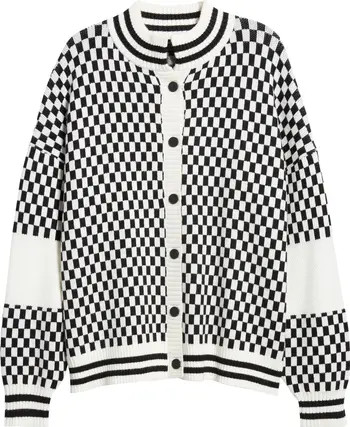 Dressed in Lala Get What I Want Grandpa Check Cardigan | Nordstrom | Nordstrom