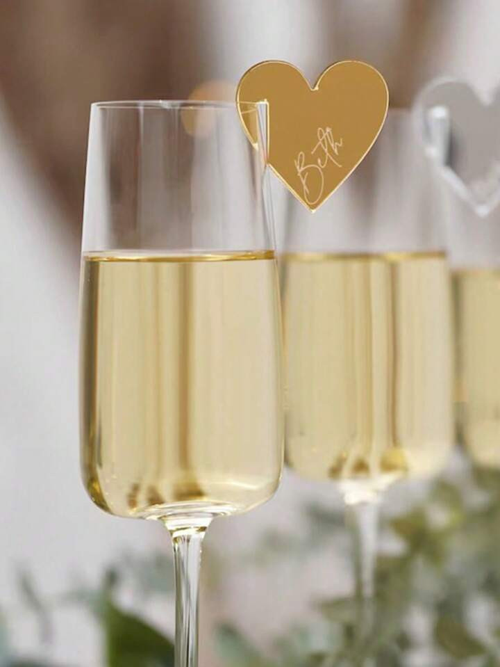 30pcs Acrylic Round Beverage Tags For DIY Wedding Birthday Party Drink Glass Rim Sign,Christmas | SHEIN