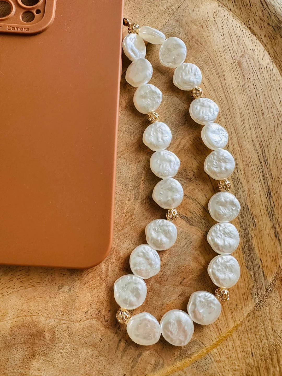 Phone Jewelry - Phone Strap - Pearl Beads - Wrist Strap - iPhone - Sold Without Phone Case - Etsy | Etsy (US)