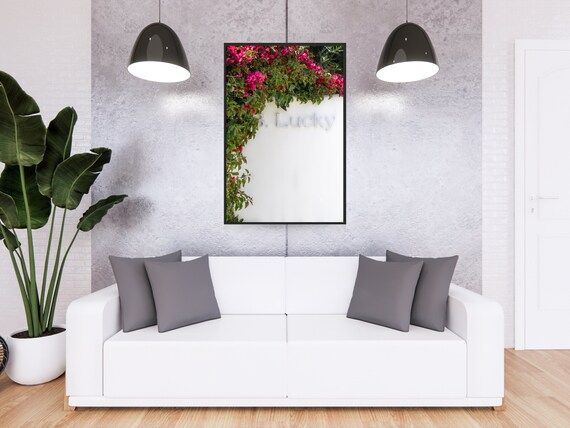 Framed Photograph  Lucky Sign  Bougainvillea Flowers  | Etsy | Etsy (US)