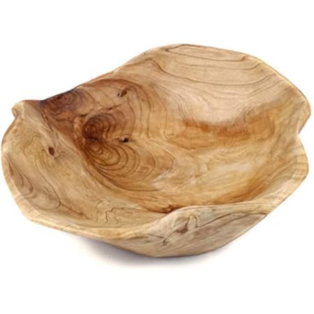 THY COLLECTIBLES Wooden Bowl Handmade Storage Natural Root Wood Crafts Bowl Fruit Salad Serving Bowl | Amazon (US)