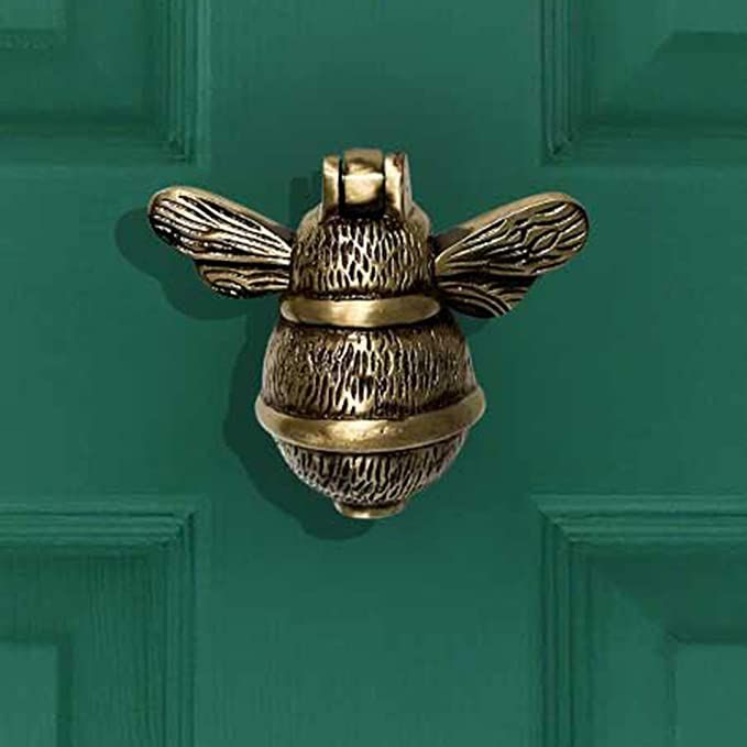 Solid Brass Antique Black Finish Bumblebee Door Knocker for Front Door 4x4.5". Handmade Delightfu... | Amazon (US)