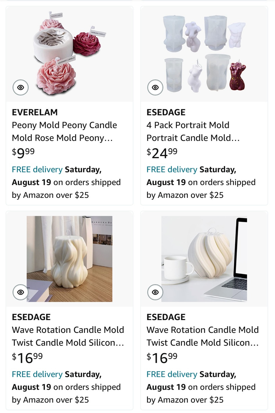 Silicone candle molds, wave candle mold, flower candle mold, peony candle mold, body candle mold 

#LTKhome #LTKparties #LTKSeasonal