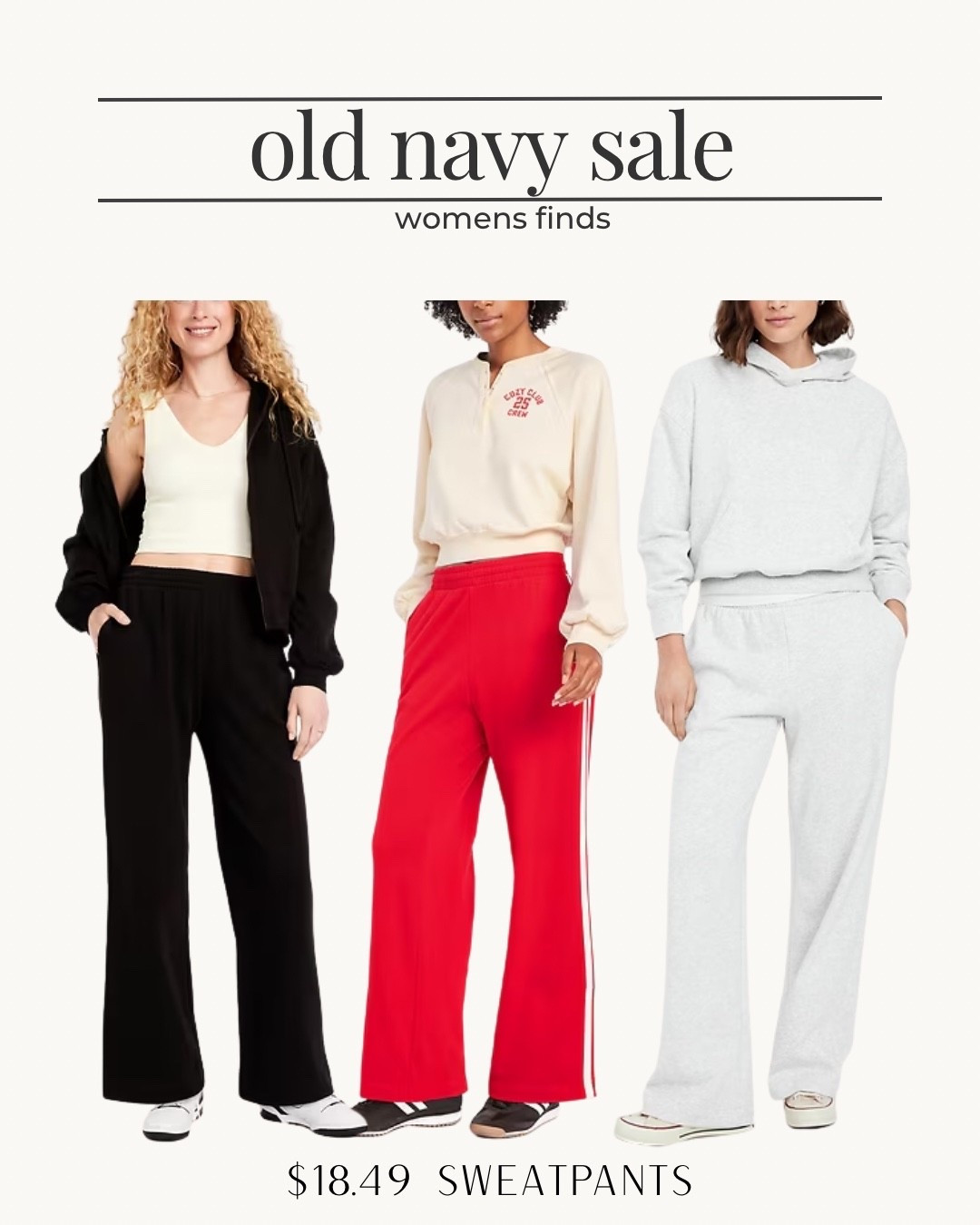 Such a good deal! And come in reg, petite, and tall sizes!

Sweatpants, old navy sale, matching set, comfy set, mom style, mom outfit, petite outfit, petite set

#LTKSaleAlert #LTKmomlife #LTKPetite