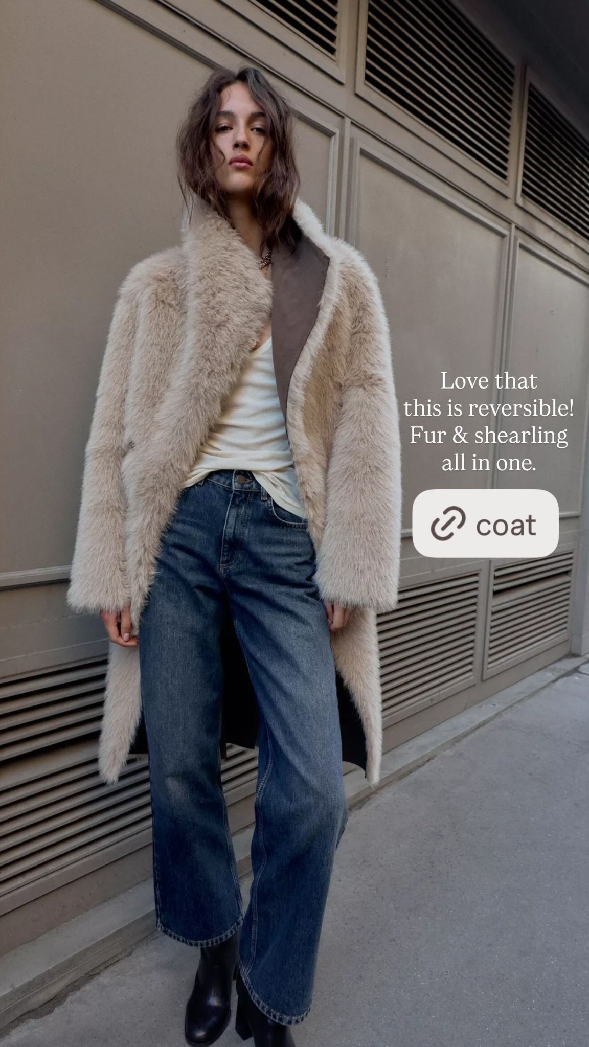 Love that this is reversible! Fur & shearling all in one.

#LTKSeasonal #LTKStyleTip #LTKWorkwear