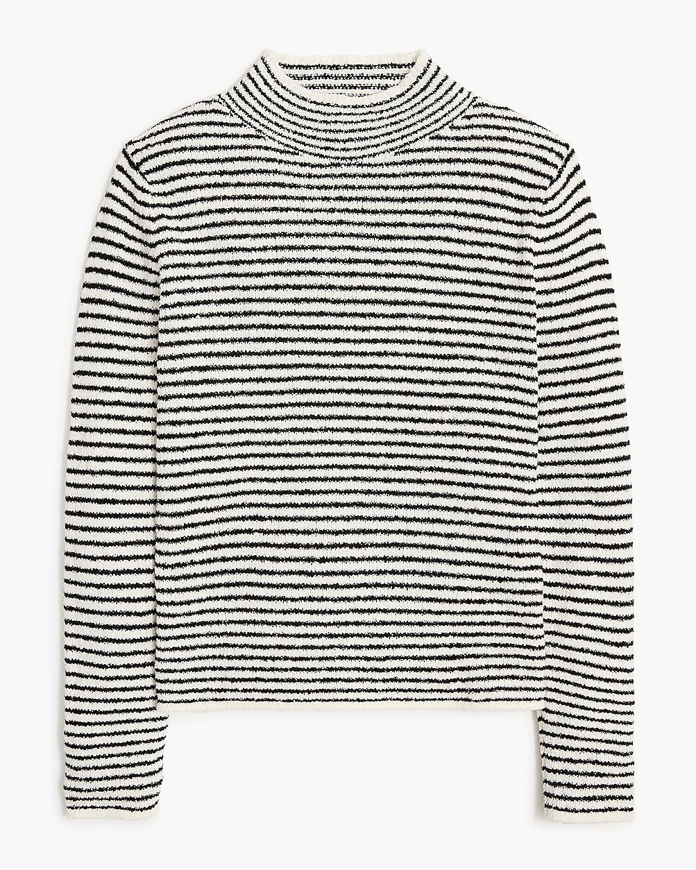 Striped mockneck pullover sweater | J.Crew Factory