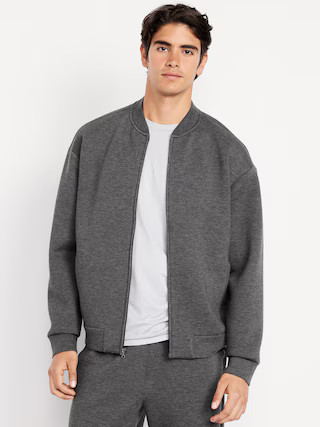 Bounce Fleece Oversized Bomber Jacket | Old Navy (US)