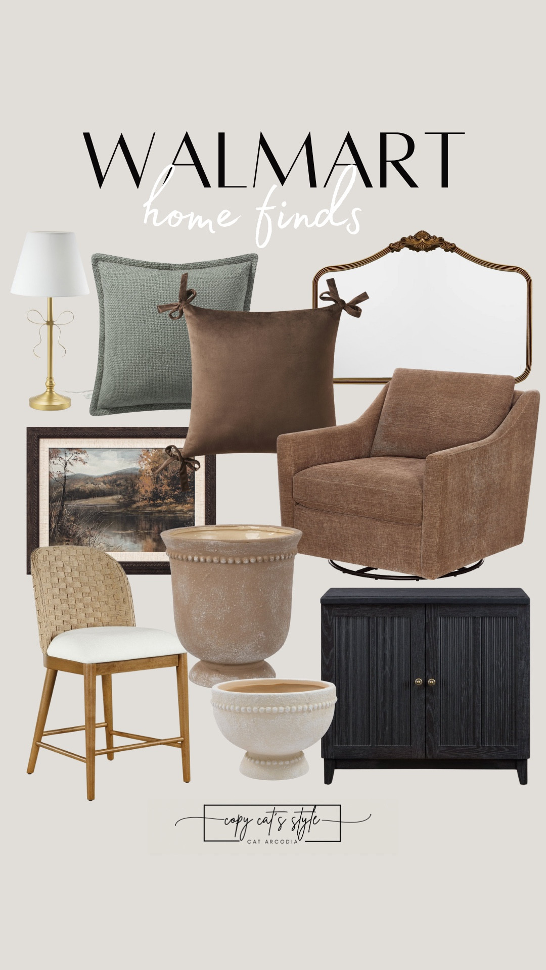 Walmart home finds perfect for a spring refresh! Walmart pillows, chairs, stools, planters, mirrors, cabinets, and more. 

#LTKSaleAlert #LTKHome