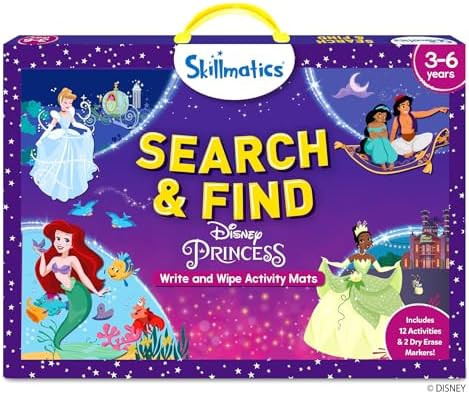 Skillmatics Search and Find Disney Princess Educational Game - Reusable Preschool Learning Activi... | Amazon (US)