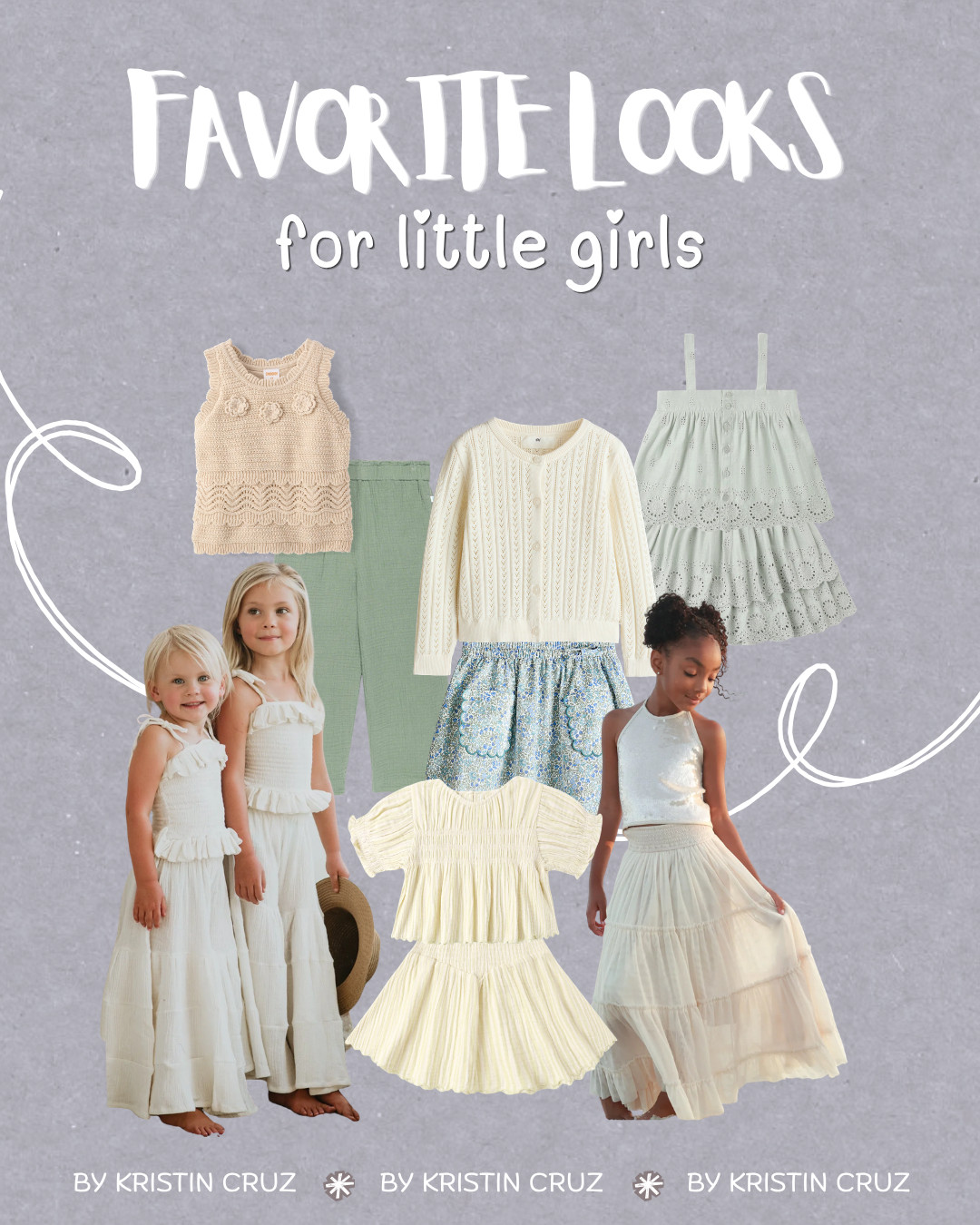 Putting together little girl outfits for family photos is all about soft colors, timeless textures, and pieces that let kids be kids. These dresses, skirts, and matching sets are perfect for family photo outfit ideas, spring family pictures, beach photoshoots, and coordinating sibling looks. Classic styles that photograph beautifully and never feel overdone! 

 #LTKSeasonal #LTKBaby #LTKKids