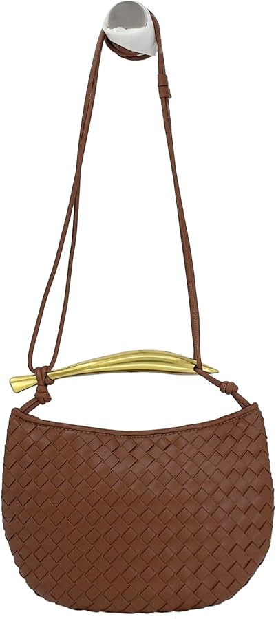 Trendy Vegan Leather Bucket Bags for Women Hobo Shoulder Bags Crossbody Purse Zipper Handbags | Amazon (US)