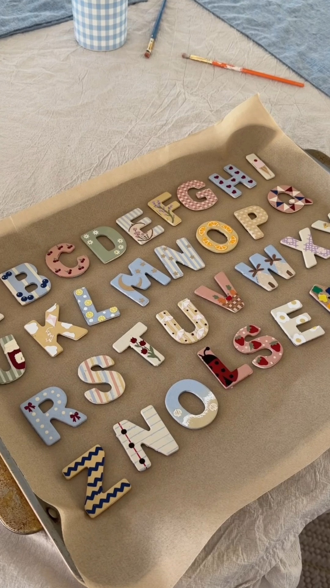 This might just be my favorite craft yet! I painted wooden letters and then sprayed them with a gloss spray to make them look shiny! Then I added magnets to the back of them so that the kids could use them on the fridge :)

#craftymom

#LTKmomlife #LTKBaby #LTKKids