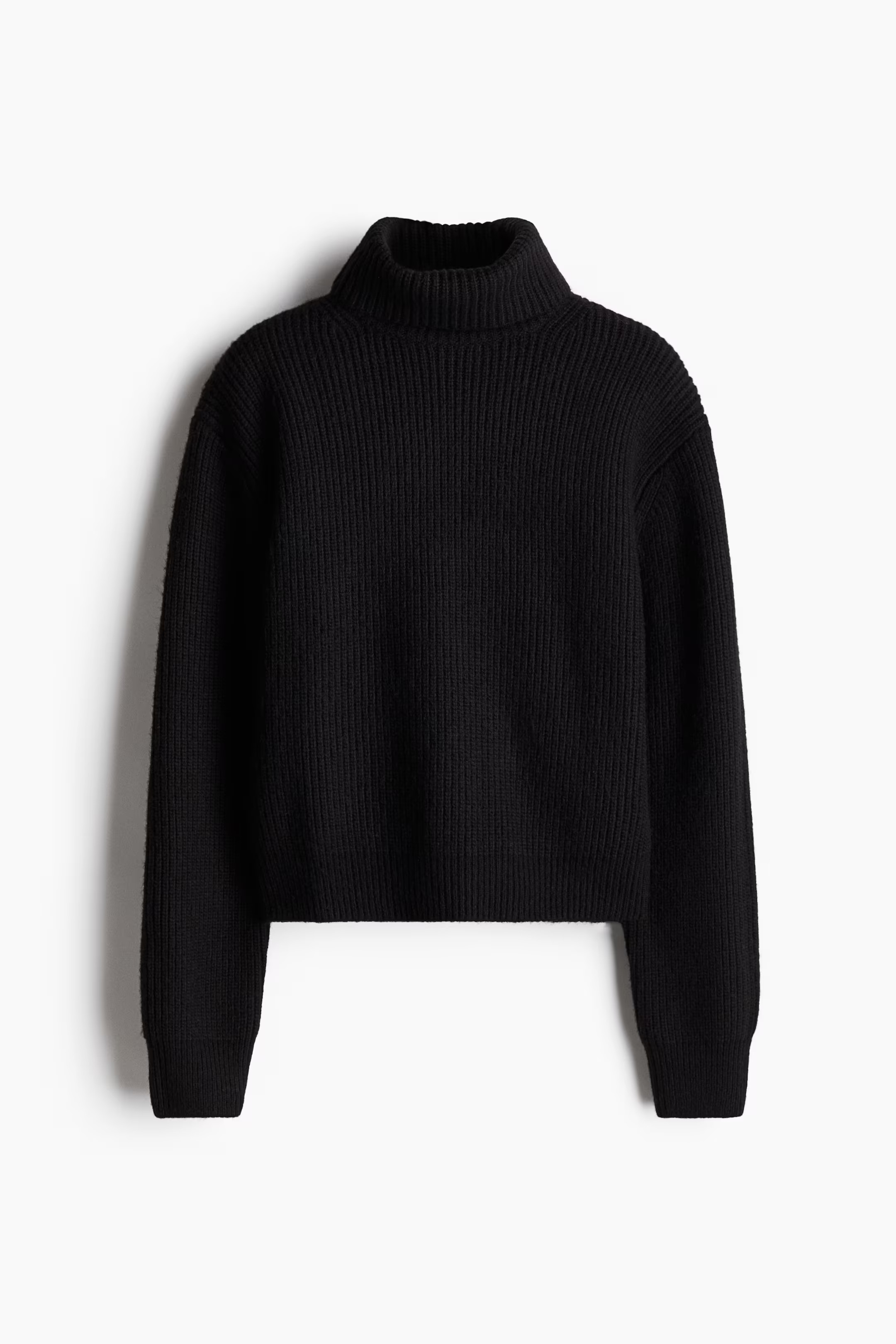 Rib-knit polo-neck jumper | H&M (UK, MY, IN, SG, PH, TW, HK)