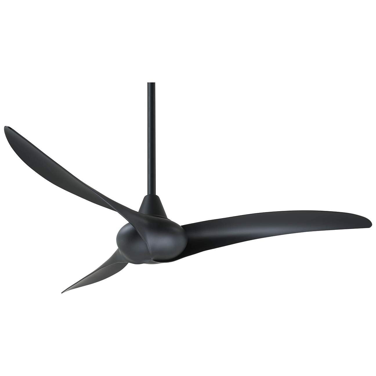 52" Minka Aire Wave Coal Ceiling Fan with Remote Control | Lamps Plus