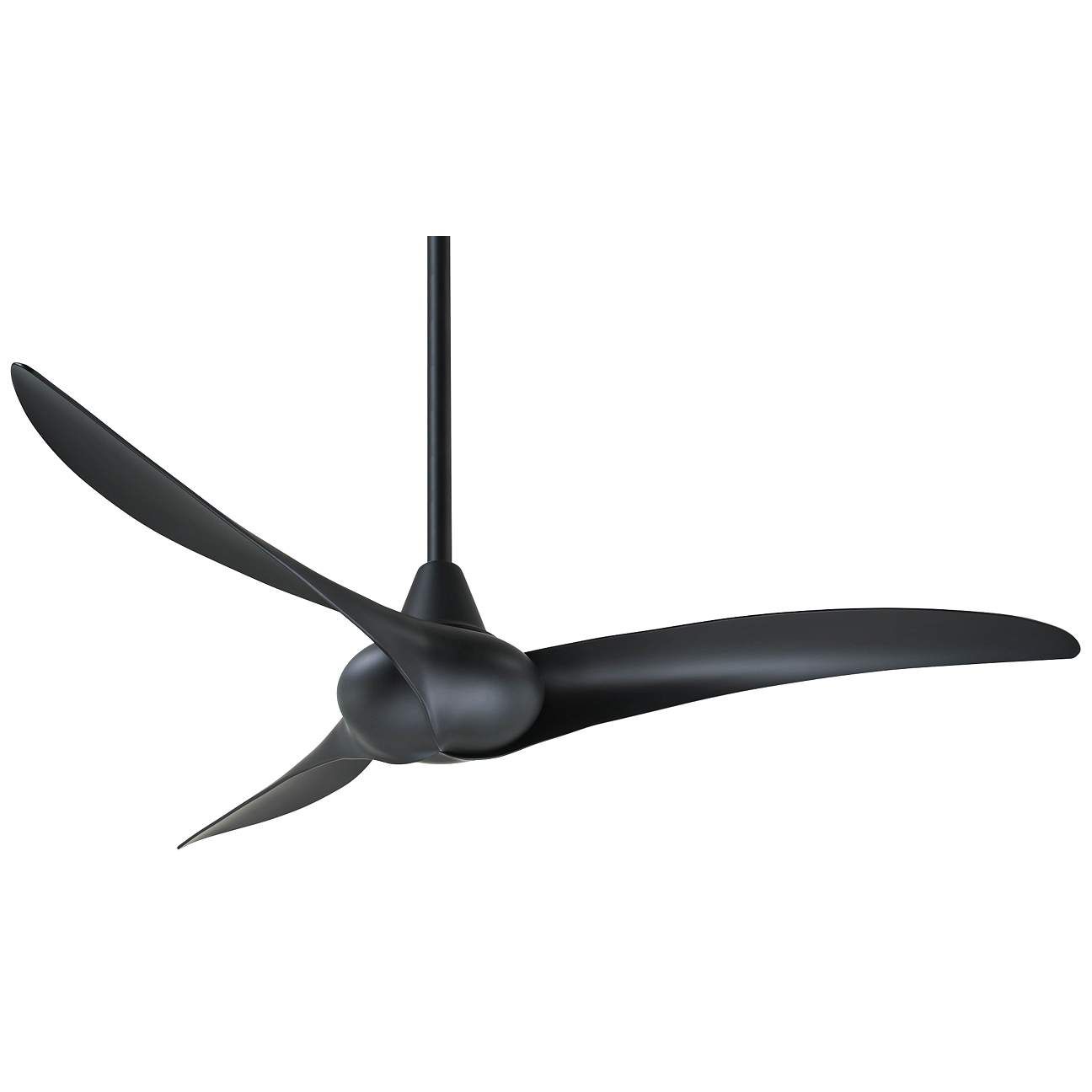 52" Minka Aire Wave Coal Ceiling Fan with Remote Control | Lamps Plus