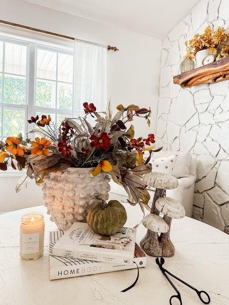 Simple tones of Fall decor popping into our living room. #fall #fallfloral #fallpillows  

#LTKSeasonal #LTKFind #LTKhome