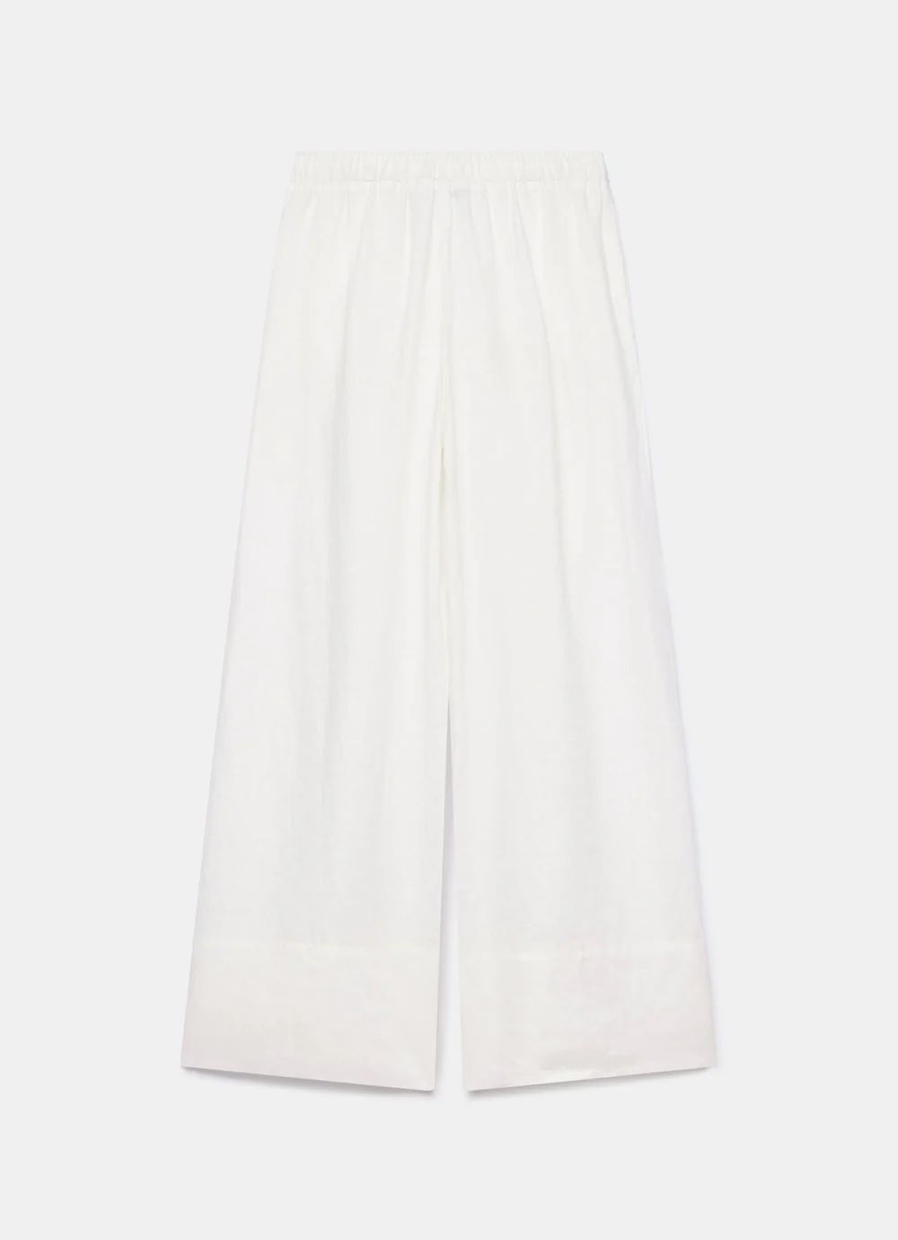 White Linen Wide Leg Trousers | Mint Velvet