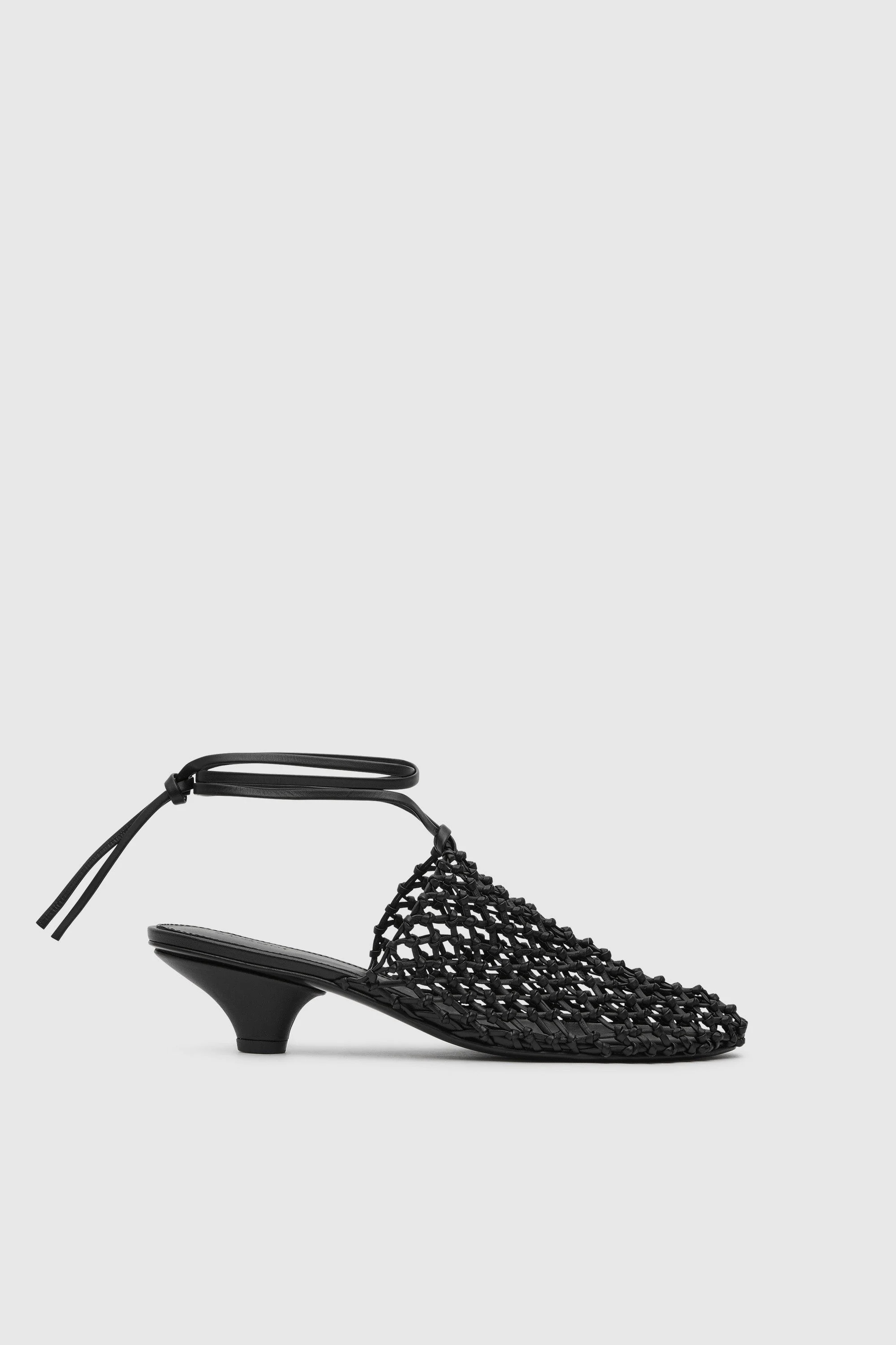 Woven Mule Heel - Black | St. Agni (US, UK, EU)