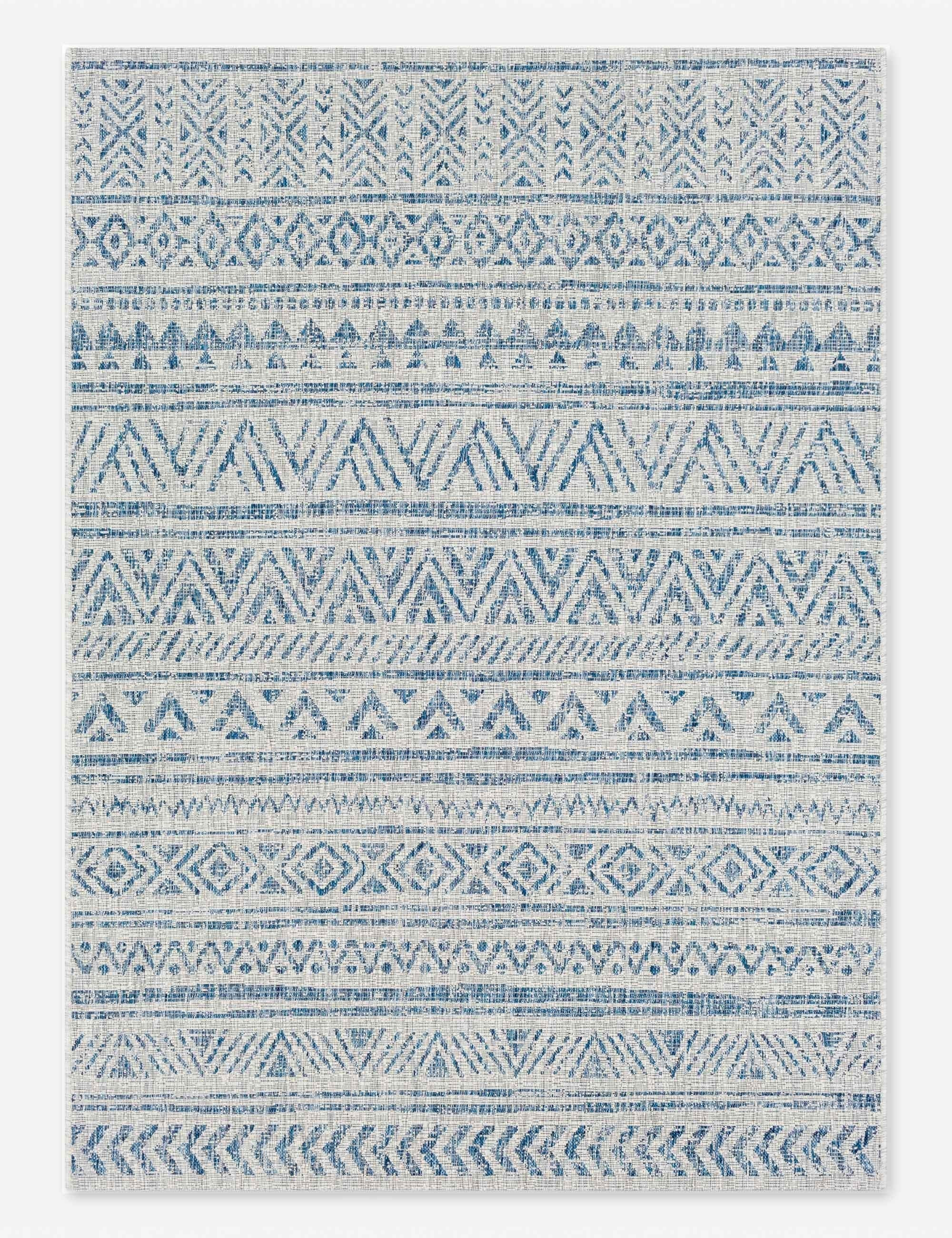 Kerra Indoor/Outdoor Rug, Denim | Lulu and Georgia 