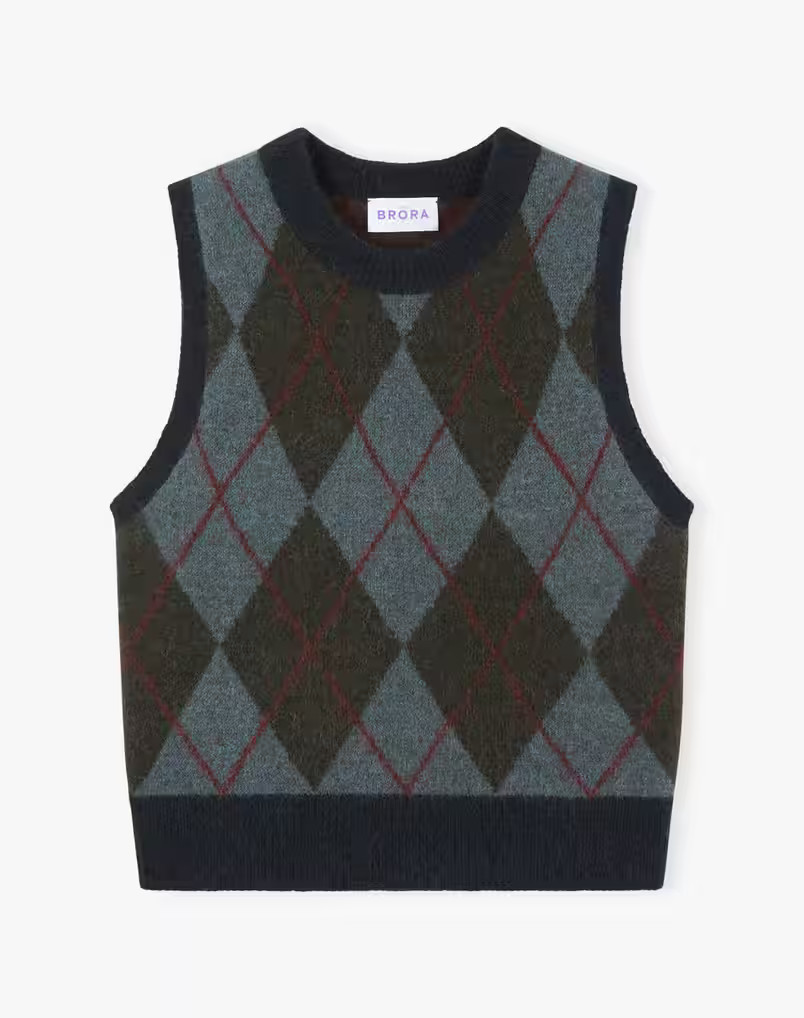Alpaca Argyle Tank | Brora