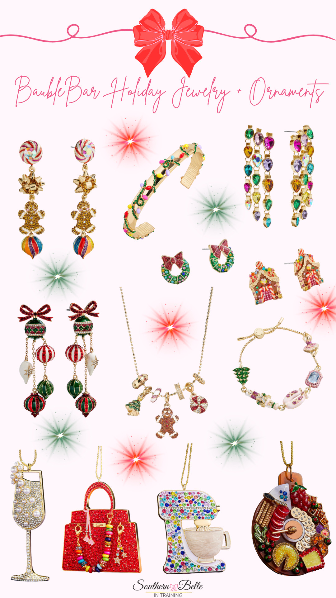 Cute and affordable holiday jewelry and ornaments from Baublebar!!  

 #LTKGiftGuide #LTKHoliday #LTKSeasonal