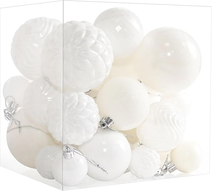 Christmas Tree Ornaments - 36 PCS Shatterproof Christmas Ball Ornaments Set for Christmas, Holida... | Amazon (US)