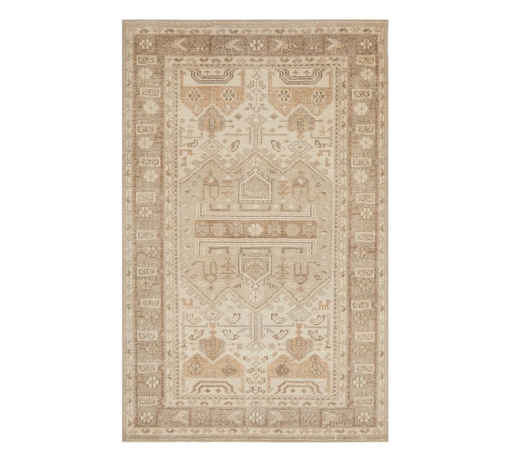 Nicolette Hand-Knotted Wool Rug, 5 x 8', Warm Multi | Pottery Barn (US)