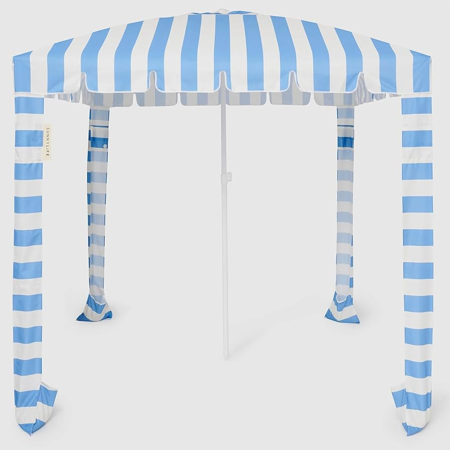 Beach Cabana | Le Weekend Mid Blue Cream | Amazon (US)