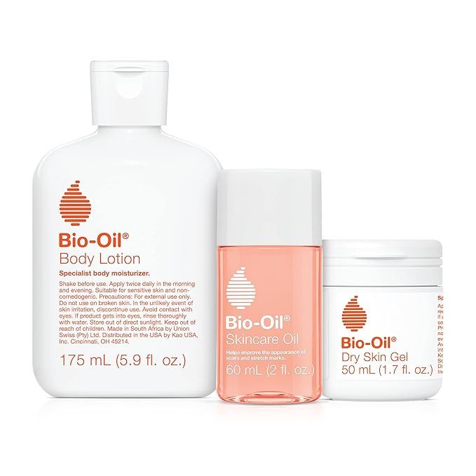 Bio-Oil Skincare Set, Trial Kit for Scars, Stretchmarks, and Dry Skin, 3 Pc Travel Size Kit Inclu... | Amazon (US)