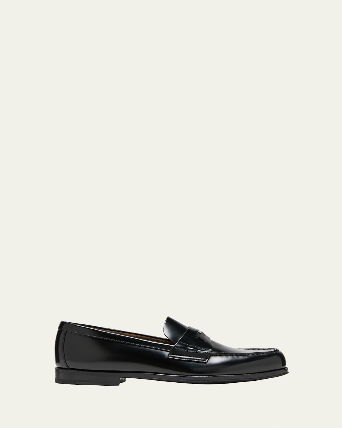 Men's Brushed Leather Penny Loafers | Bergdorf Goodman