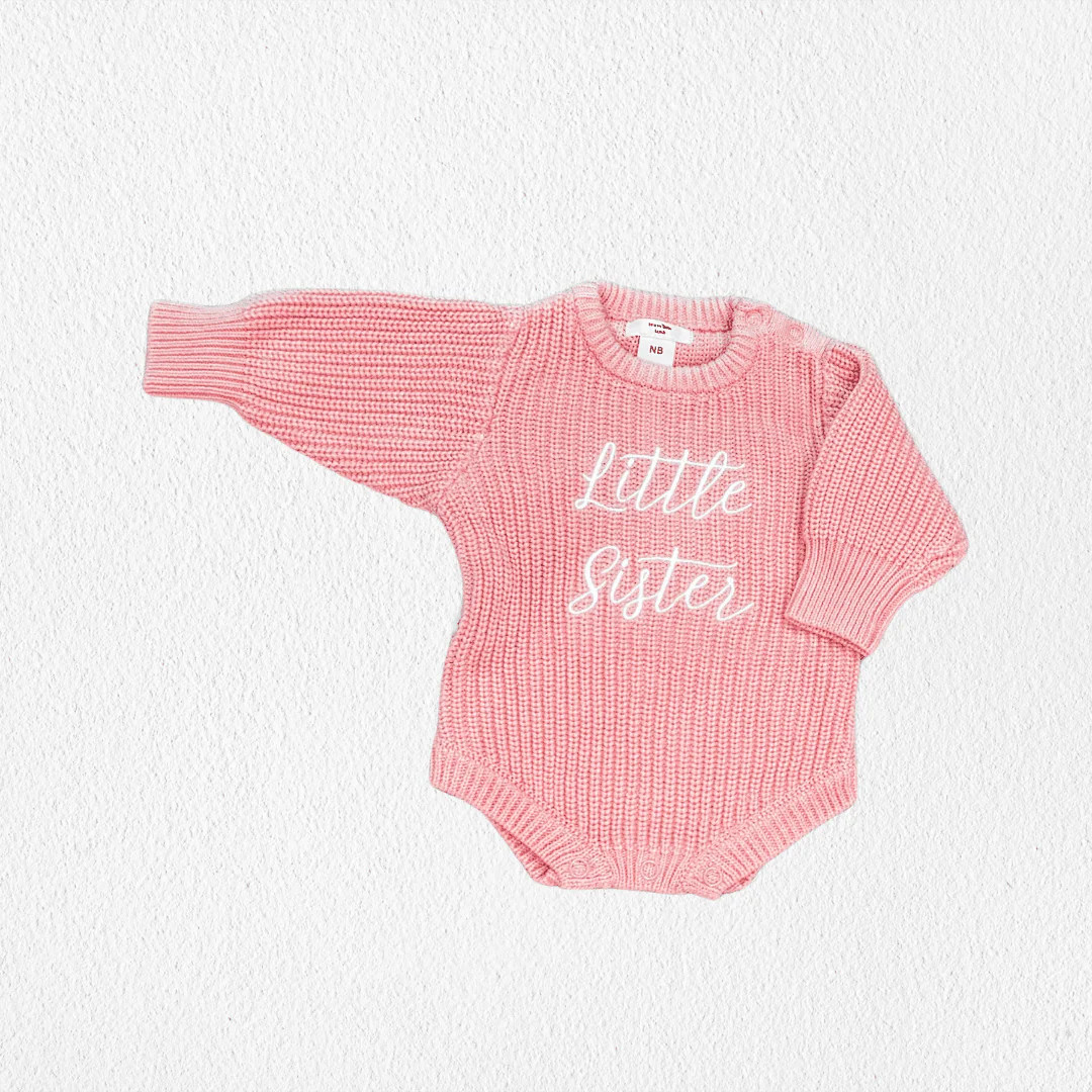 Sibling Announcement Romper | Gender Reveal Outfit | Gathered Lamb | Gathered Lamb