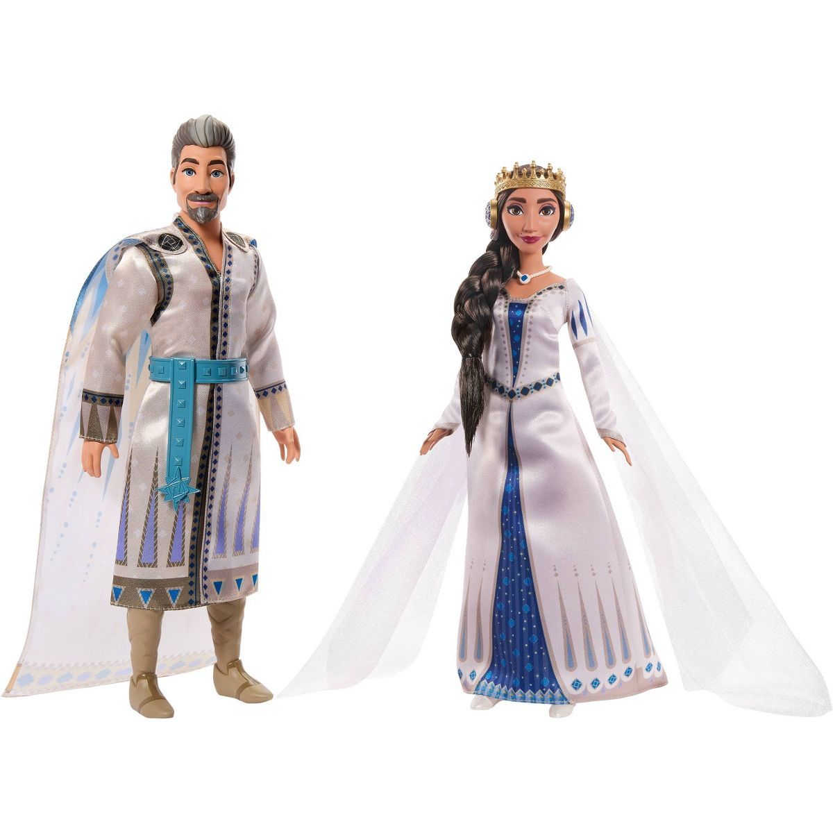 Disney Wish King Magnifico & Queen Amaya of Rosas Dolls 2-Pack, Posable Fashion Dolls in Removabl... | Target