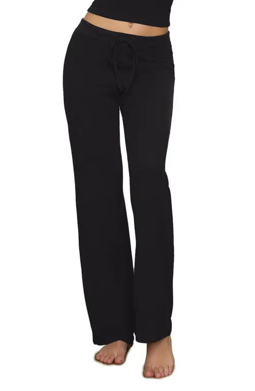 SKIMS Stretch Cotton Sleep Pants in Soot at Nordstrom, Size X-Small | Nordstrom