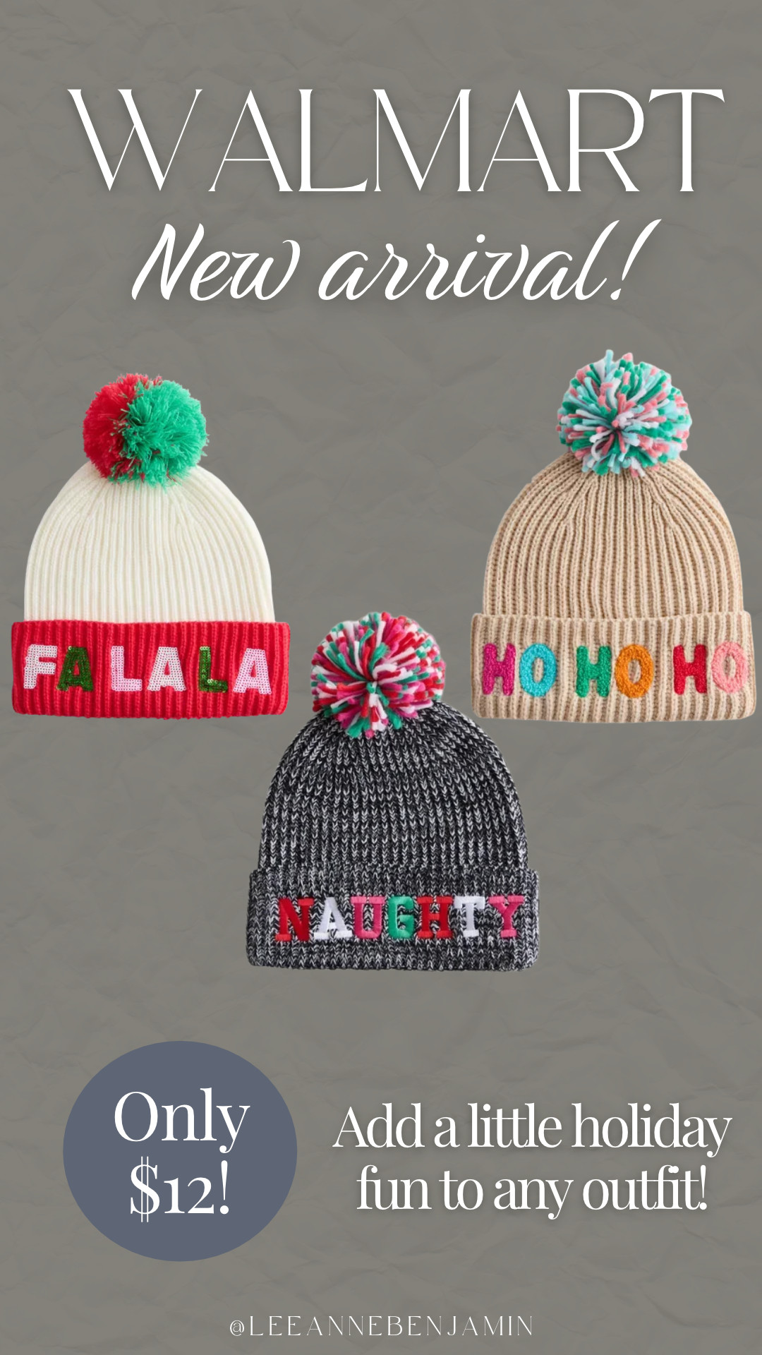 The cutest holiday hat from Walmart! Only $12!  

 #LTKootd #LTKSeasonal #LTKOver40